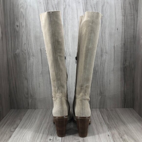 Nine West Boots Womens 7M Light Tan Pull On Knee High Boots - Picture 11 of 15